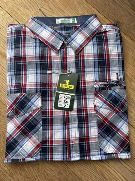 Рубашка Nik (XL-5XL) A23 navy (деми)