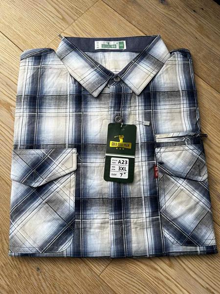 Рубашка Nik (XL-5XL) A23-2 navy (деми)