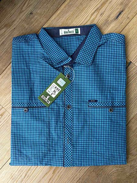 Рубашка Nik (XL-5XL) A55-1 l.blue (деми)