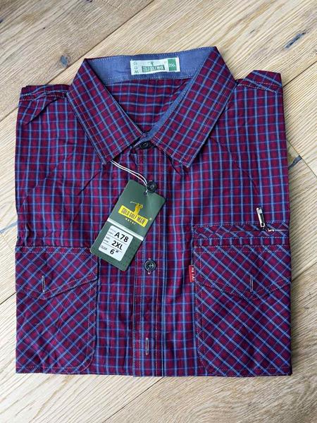 Рубашка Nik (XL-5XL) A78 wine (деми)