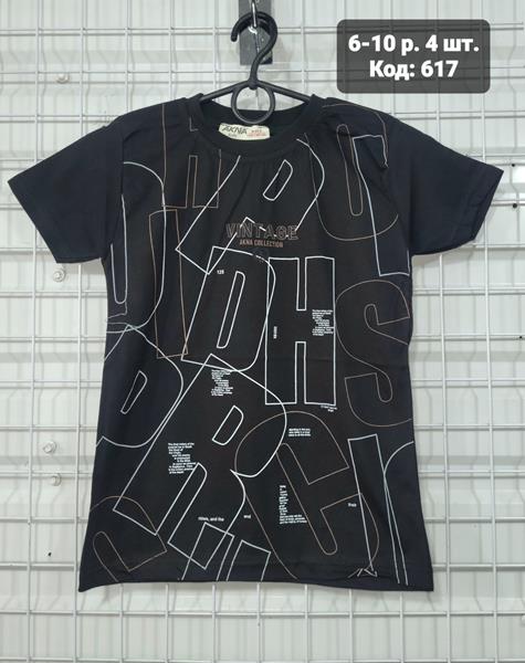 Футболка AMZ (6-10) 617 black (лето)