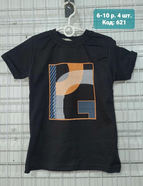 Футболка AMZ (6-10) 621 black (лето)