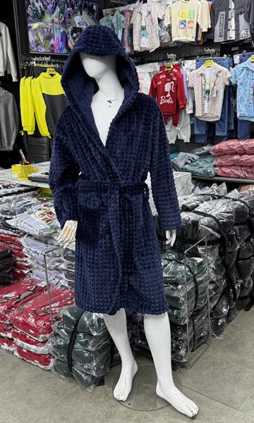 Халат Fili kids (9-13) FK1295 navy (зима)
