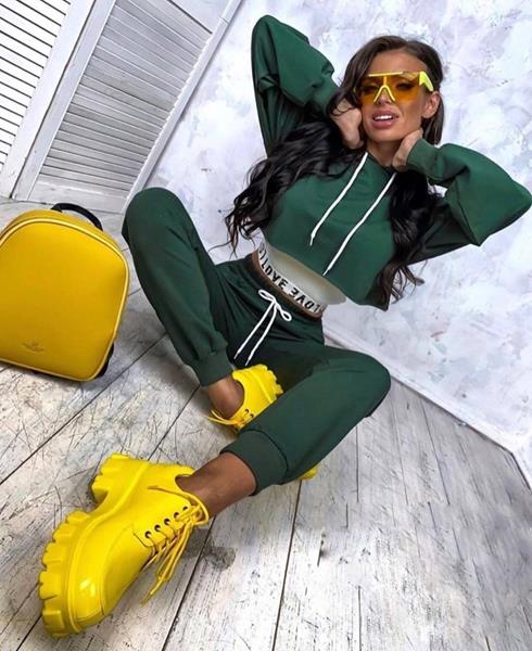 Костюм спорт Modnulya (42-46) N604 green (деми)
