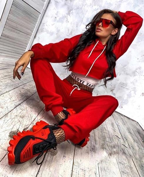 Костюм спорт Modnulya (42-46) N604 red (деми)