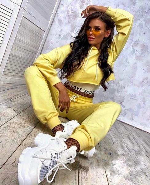 Костюм спорт Modnulya (42-46) N604 yellow (деми)