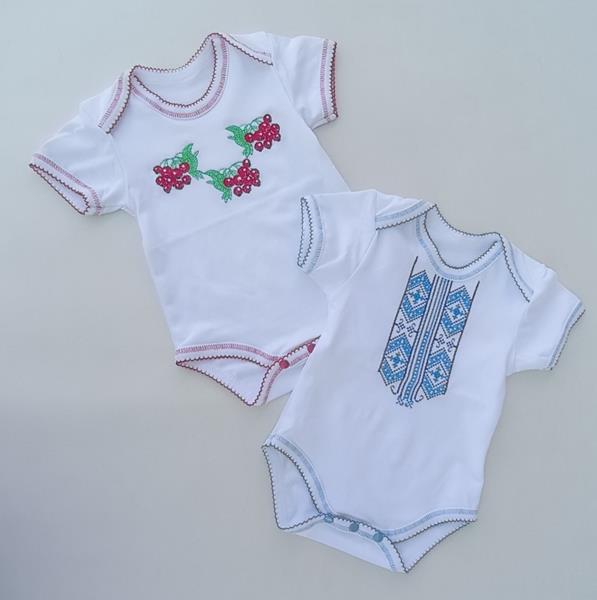 Боди Meloria (62-80) ML1677 white-crimson (лето)