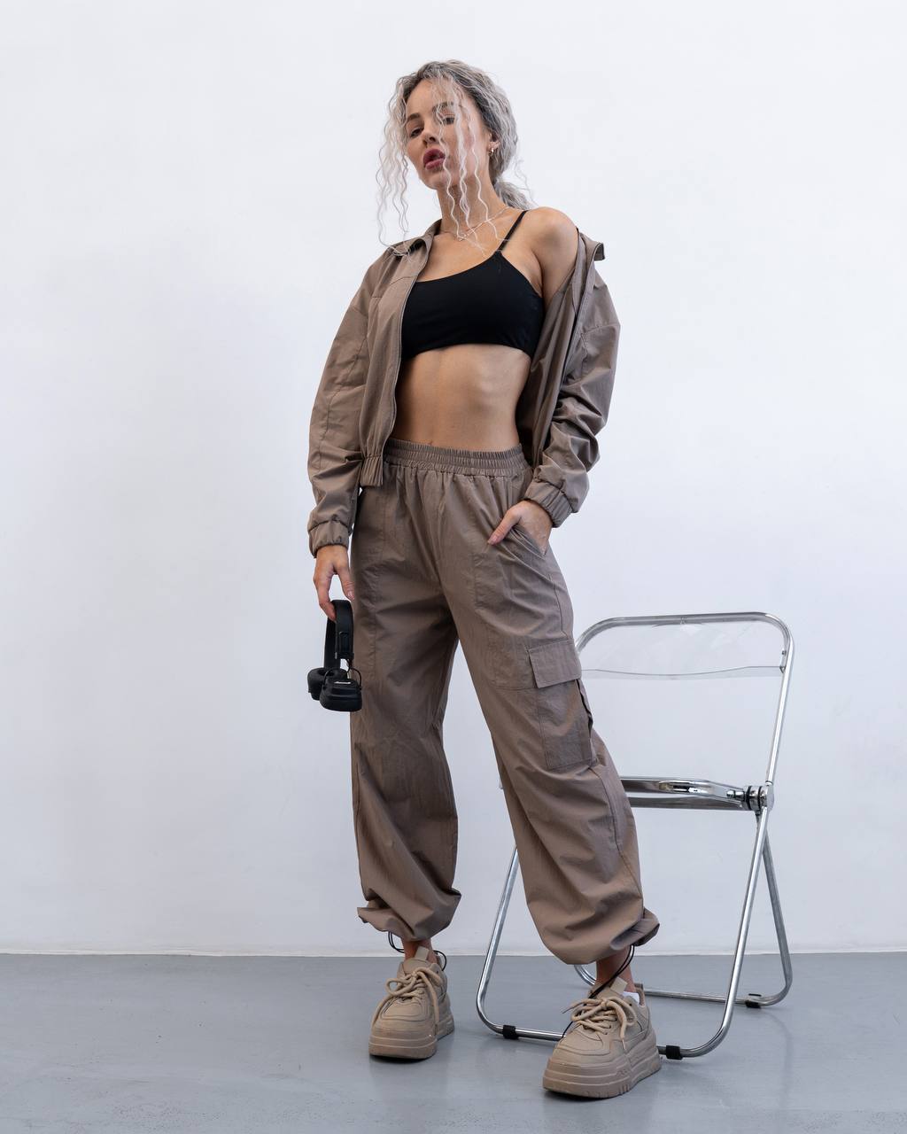Костюм спорт Sinevir (42-52) SV4 beige (деми)