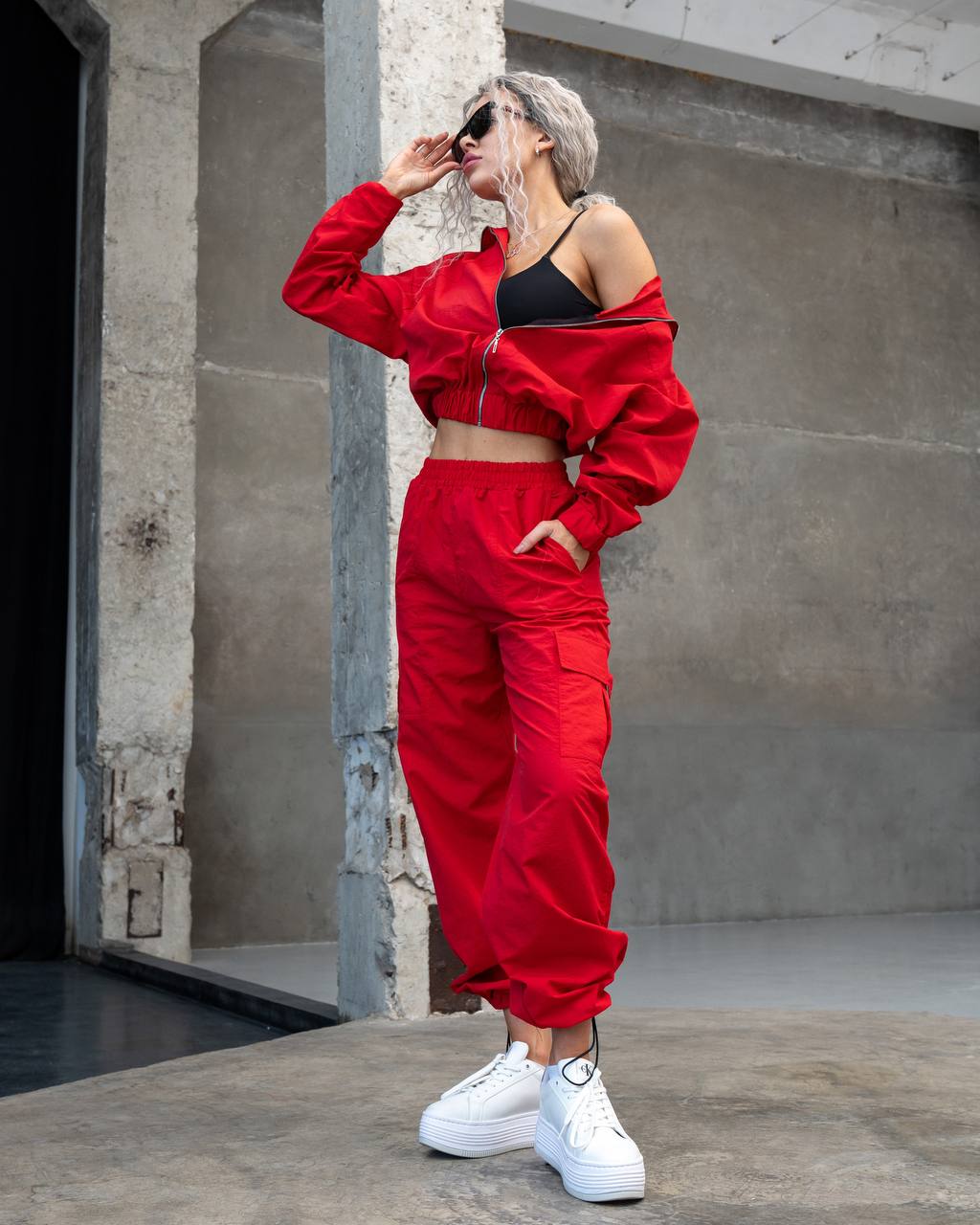 Костюм спорт Sinevir (42-52) SV6 red (деми)