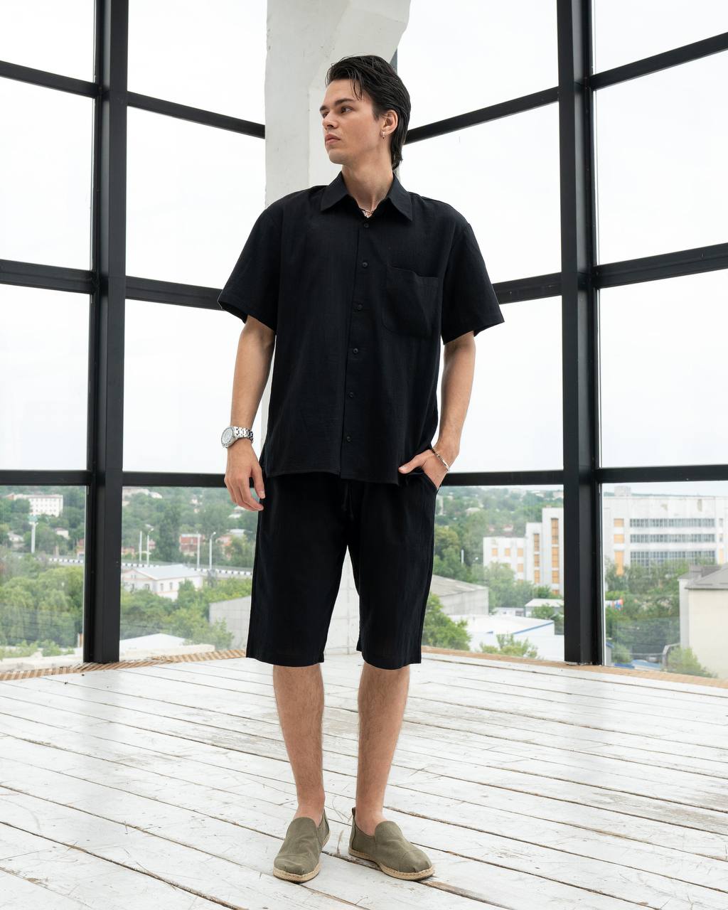 Костюм Sinevir (S-2XL) W4 black (лето)