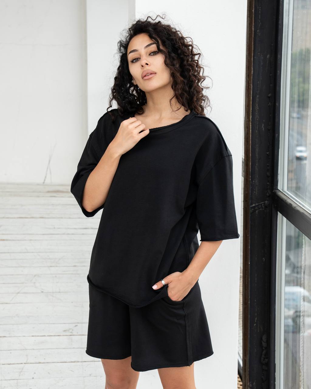 Костюм Sinevir (S-XL) A29 black (лето)