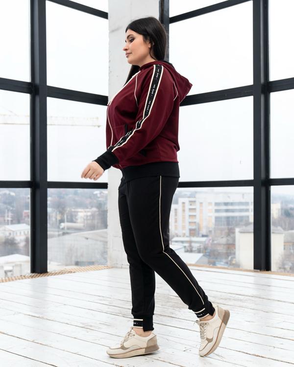 Костюм спорт AZNA (XL-4XL) Д108 wine (деми)