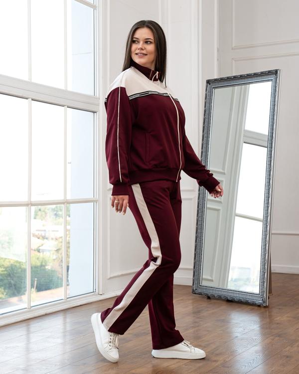 Костюм спорт AZNA (XL-4XL) Д159 wine (деми)