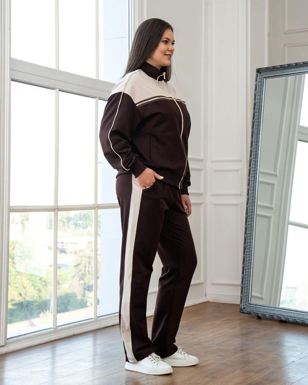 Костюм спорт AZNA (XL-4XL) Д159 brown (деми)