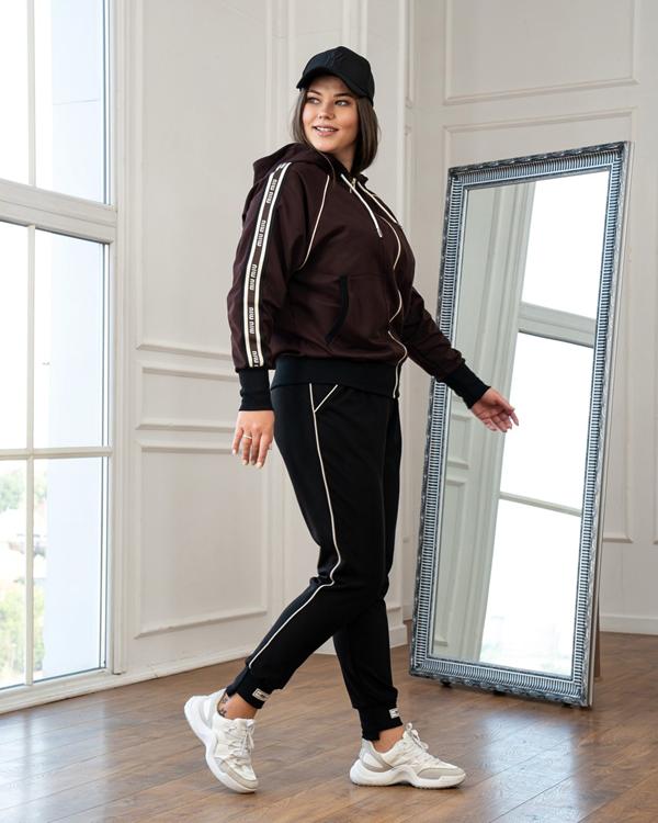 Костюм спорт AZNA (XL-4XL) Д155 brown (деми)