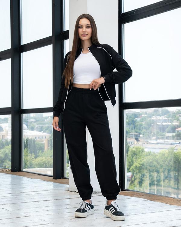 Костюм спорт AZNA (XS-L) Д158 black (деми)