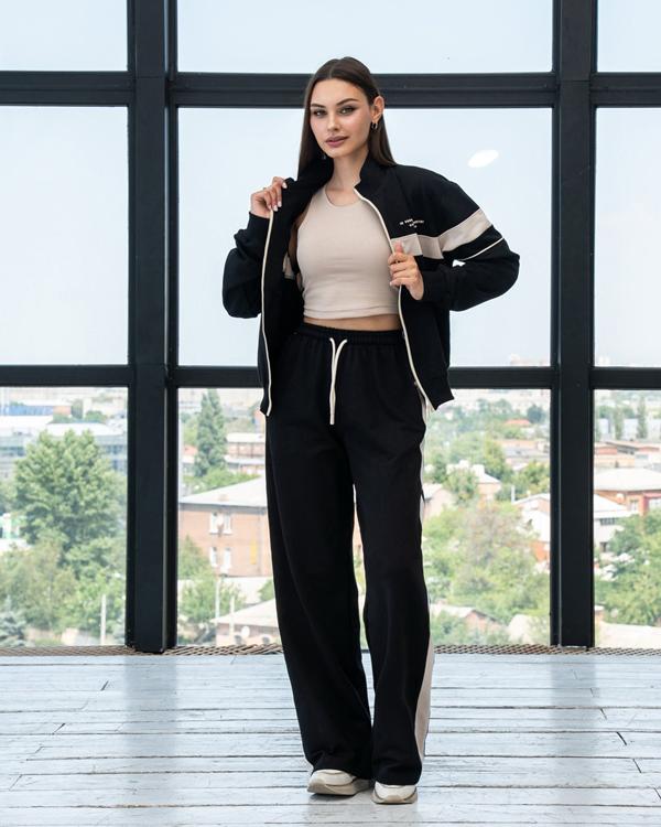 Костюм спорт AZNA (S-XL) Д148 black (деми)