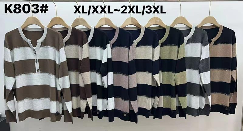 Свитер KissMe (XL-3XL) K803 mix (деми)