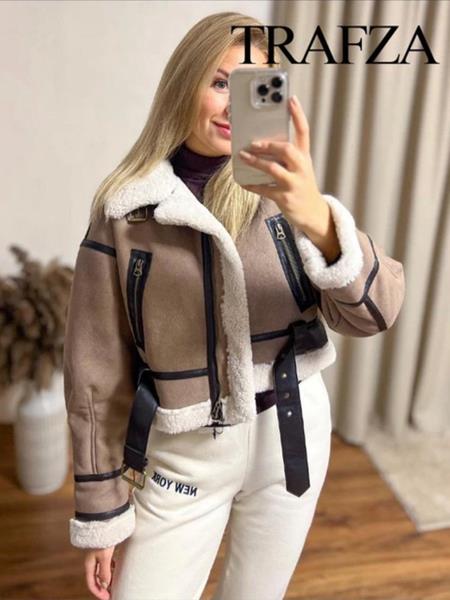 Дубленка Yafeier (S-L) 577 beige (зима)