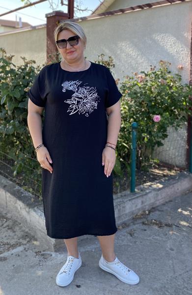 Платье Romeo life (52-58) RL585 black (лето)
