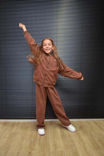 Костюм спорт Yalisi (120-170) 5801 brown (деми)