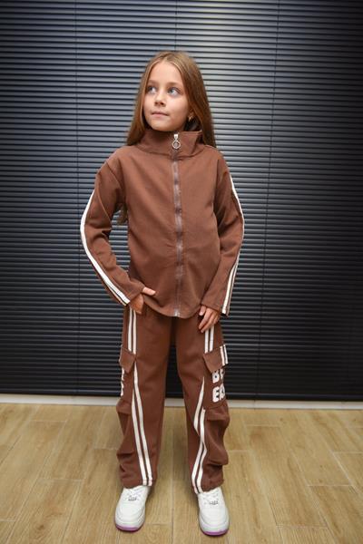 Костюм спорт Yalisi (120-170) 5803 brown (деми)