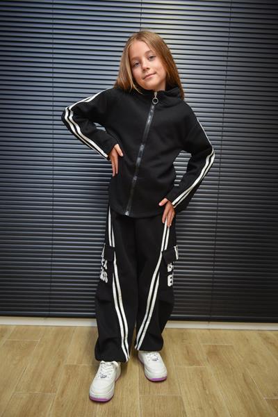 Костюм спорт Yalisi (120-170) 5803 black (деми)