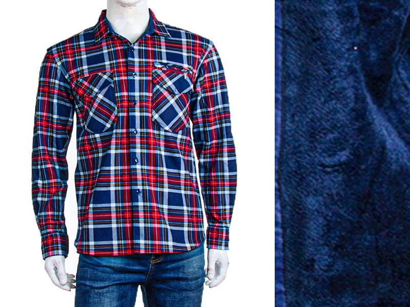 Рубашка Logaster (XL-5XL) A647 red (зима)