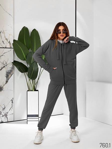 Костюм спорт WideRange (44-58) 760-1 d.grey (деми)