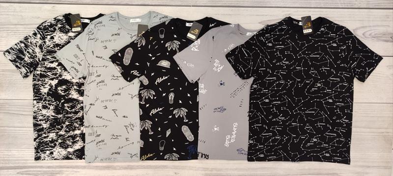 Футболка Samo (48-56) 55005-1 black зодиак (лето)