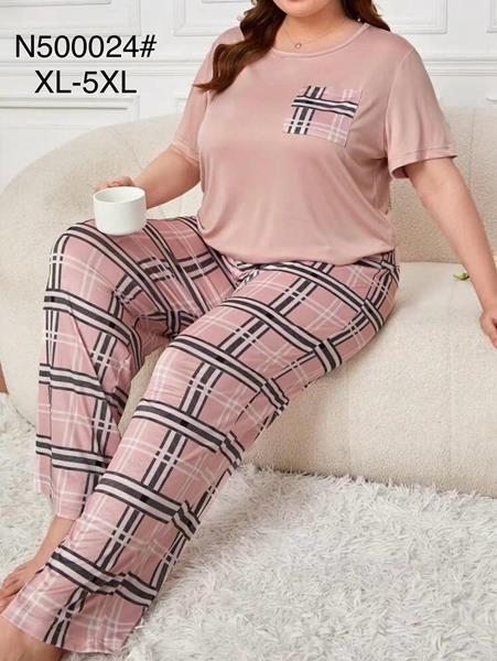 Пижама Brilliant (XL-5XL) 500024 beige (лето)
