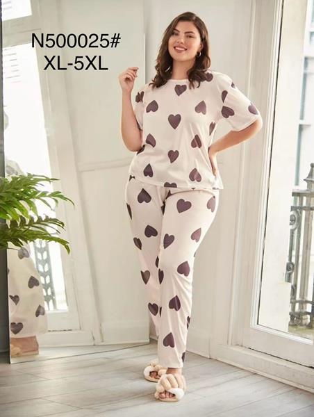 Пижама Brilliant (XL-5XL) 500025 milk (лето)