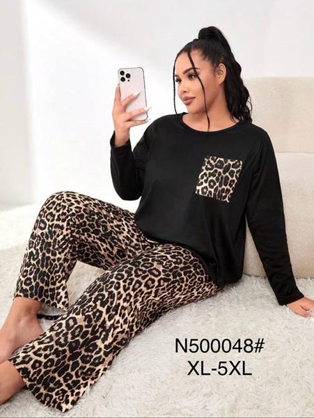Пижама Brilliant (XL-5XL) 500048 black (деми)