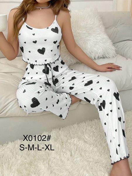 Пижама Brilliant (S-L) X0102 white (лето)