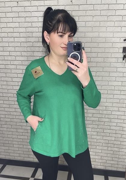 Свитер LeVisha (52-58) 25204 green (деми)