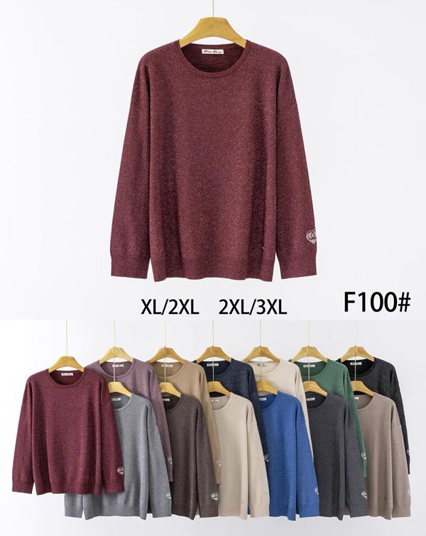 Свитер KissMe (XL-3XL) F100 mix (деми)