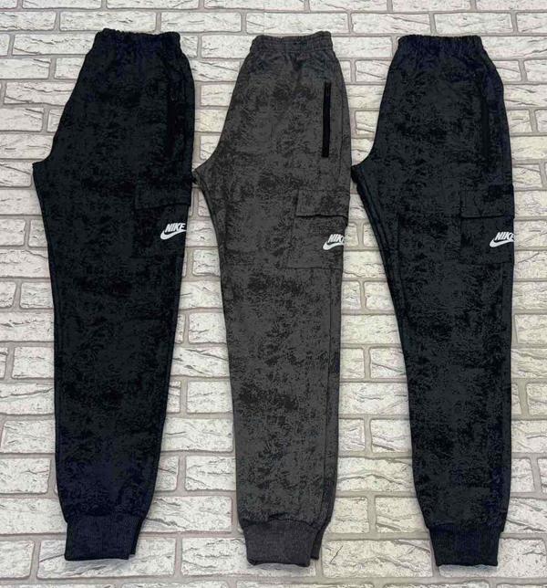 Штаны спорт Shon (56-64) S867 black (деми)