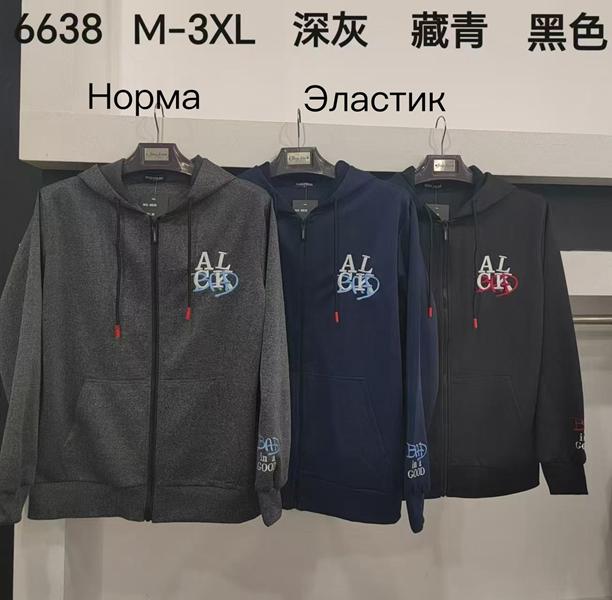 Кофта спорт Vanda (M-3XL) 6638 black (деми)