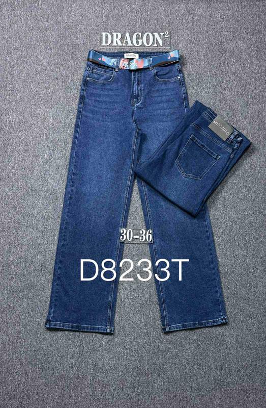 Джинсы Zijinyan (30-36) D8233T blue (деми)