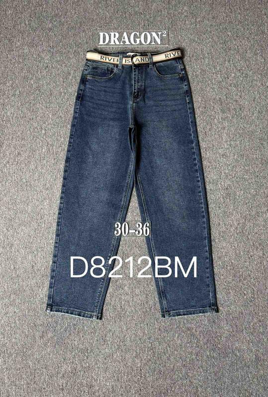 Джинсы Zijinyan (30-36) D8212BM blue (деми)