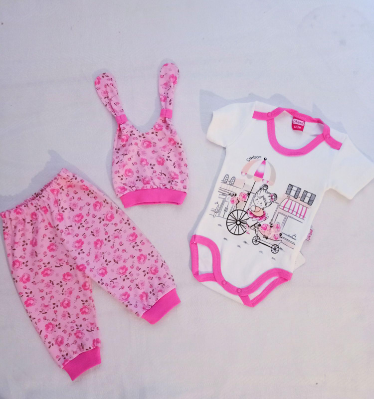 Костюм Malibu2 (3-9) 2303 white-pink (лето)
