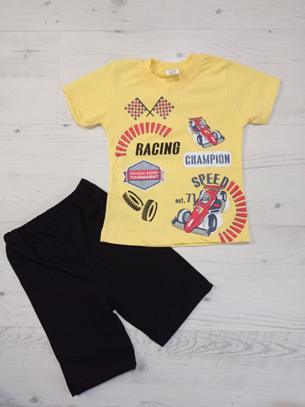 Костюм Malibu2 (3-6) 1250 yellow-black (лето)