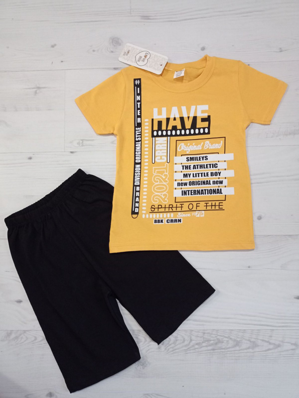 Костюм Malibu2 (3-6) 1249 yellow-black (лето)