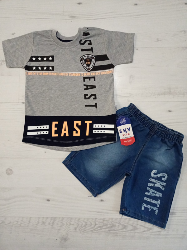 Костюм Malibu2 (5-8) 1249 grey-navy (лето)