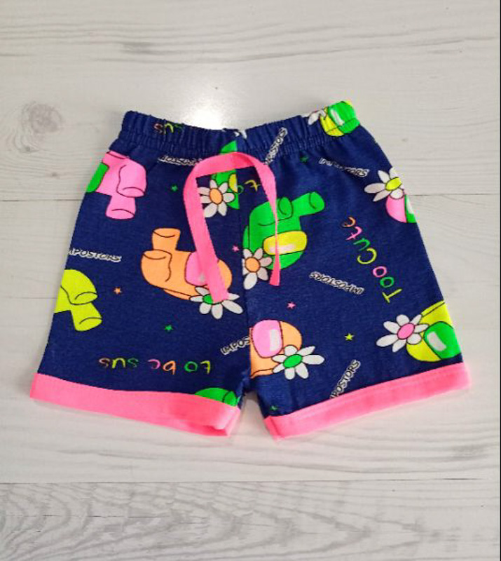 Шорты Malibu2 (3-7) 1241 navy-pink (лето)
