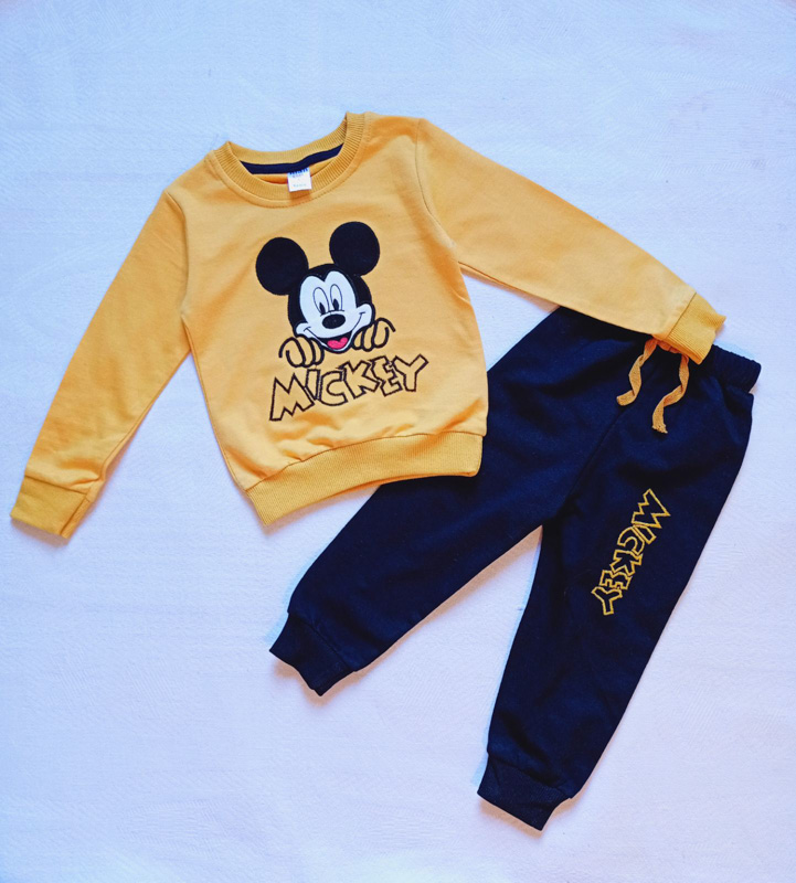 Костюм спорт Malibu2 (1-4) 11156 yellow-navy (деми)
