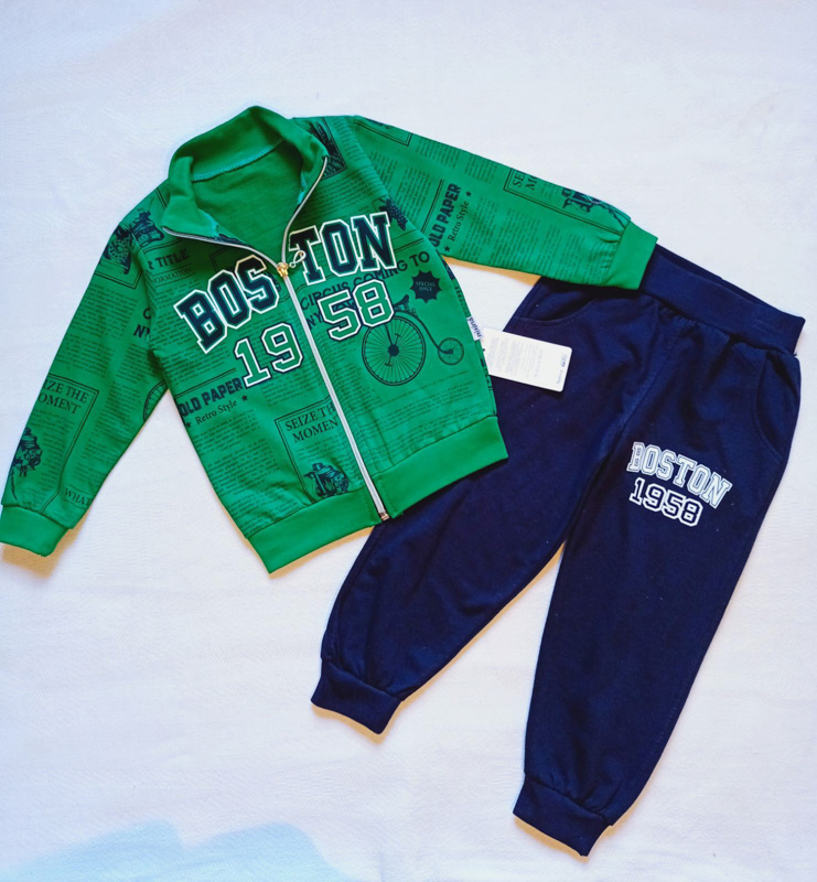 Костюм спорт Malibu2 (3-6) 307 green-navy (деми)