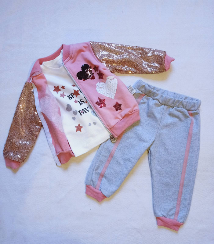 Костюм спорт Malibu2 (0.6-2) 50083 pink-l.grey (деми)