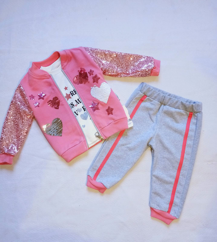 Костюм спорт Malibu2 (0.6-2) 50083 pink-grey (деми)