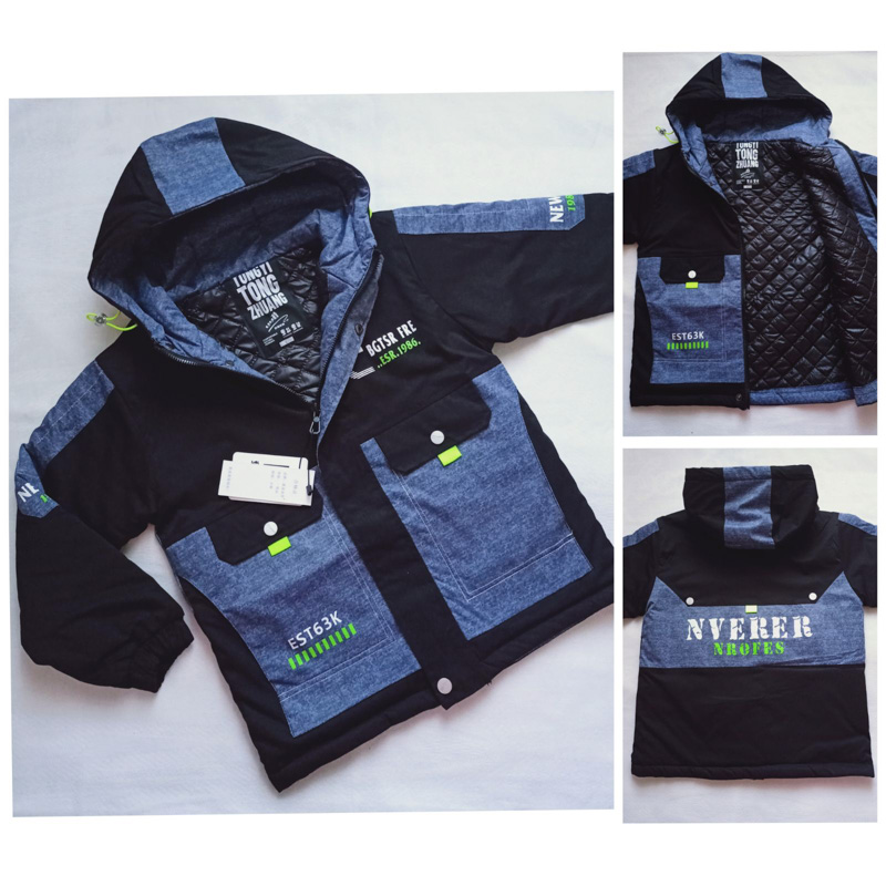 Куртка Malibu2 (134-158) 2154 black-navy (деми)
